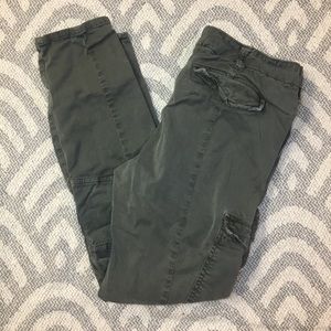 GAP Premium Skinny Gray Cargo Jeans,  2/26 Regular